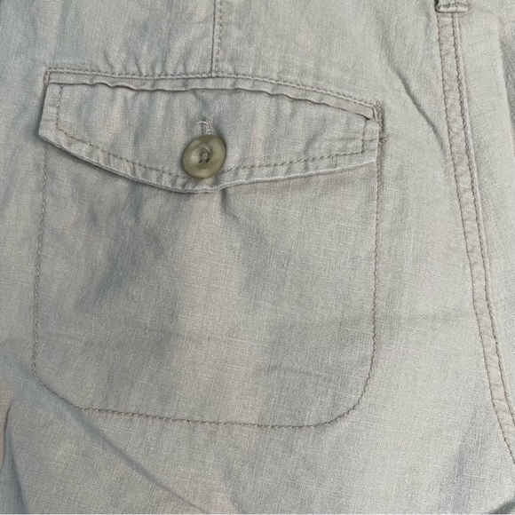 Gloria Vanderbilt Women’s Beige Linen Blend Shorts Size 6 - Picture 6 of 11